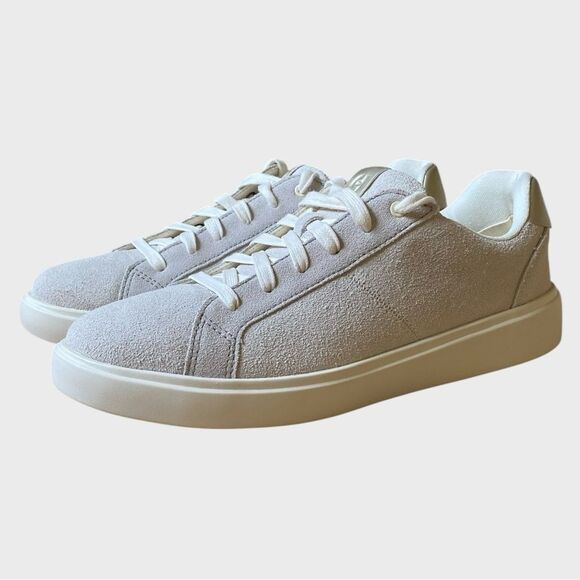 NEW Cole Haan Grand Crosscourt Suede Coaster Sneakers Women's Size 9 Ivory Dove - Picture 2 of 16